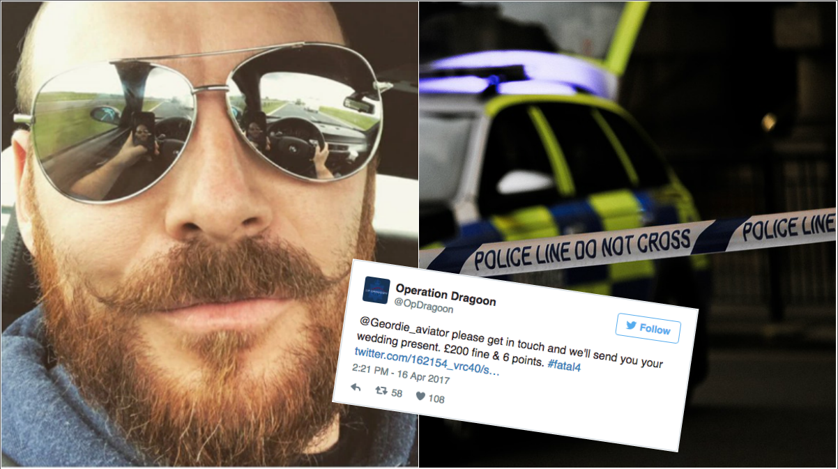 Twitter, Polisen, Selfie